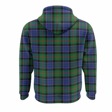 Paterson Tartan Crest Hoodie Ferocious Lion Style