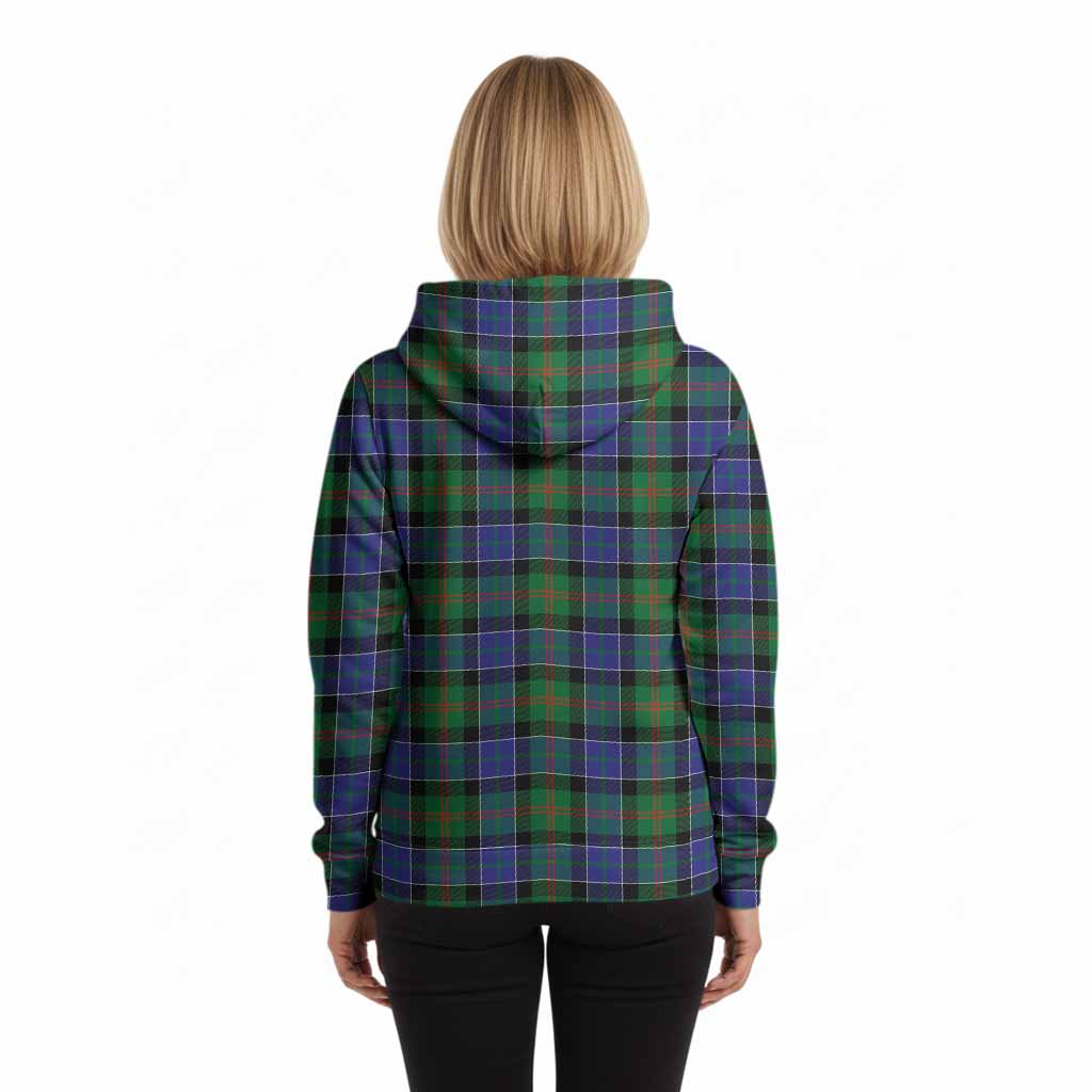 Paterson Tartan Crest Hoodie Ferocious Lion Style