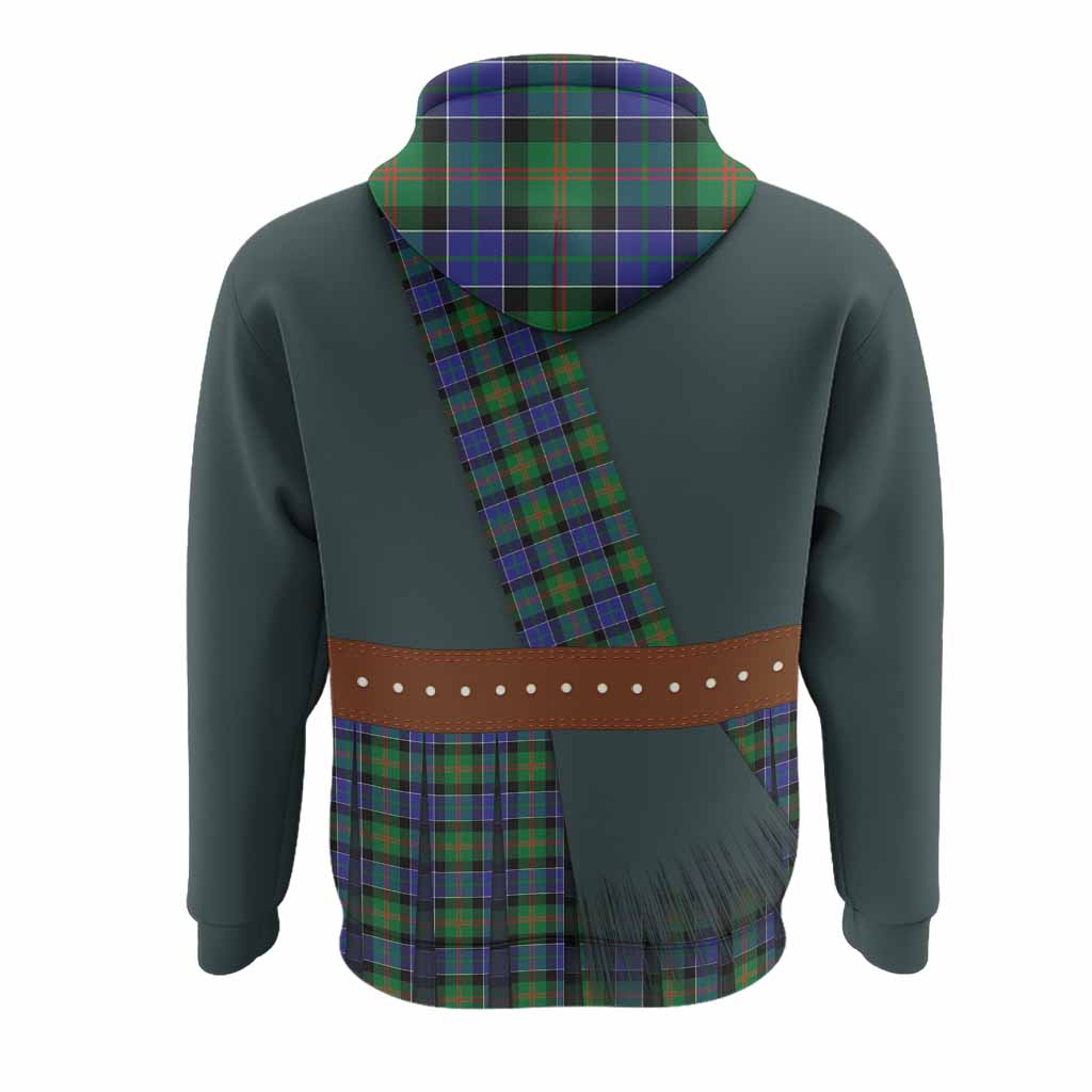 Paterson Tartan Crest Hoodie Kilt Costume Style