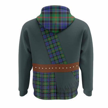 Paterson Tartan Crest Hoodie Kilt Costume Style