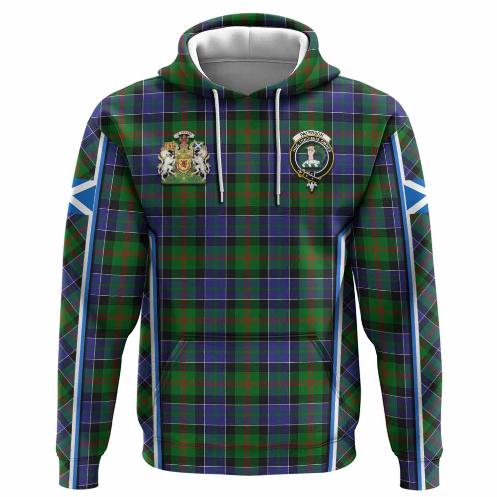Paterson Tartan Crest Hoodie Scotland Coat of Arm Flag Style - Tartan Vibes Clothing