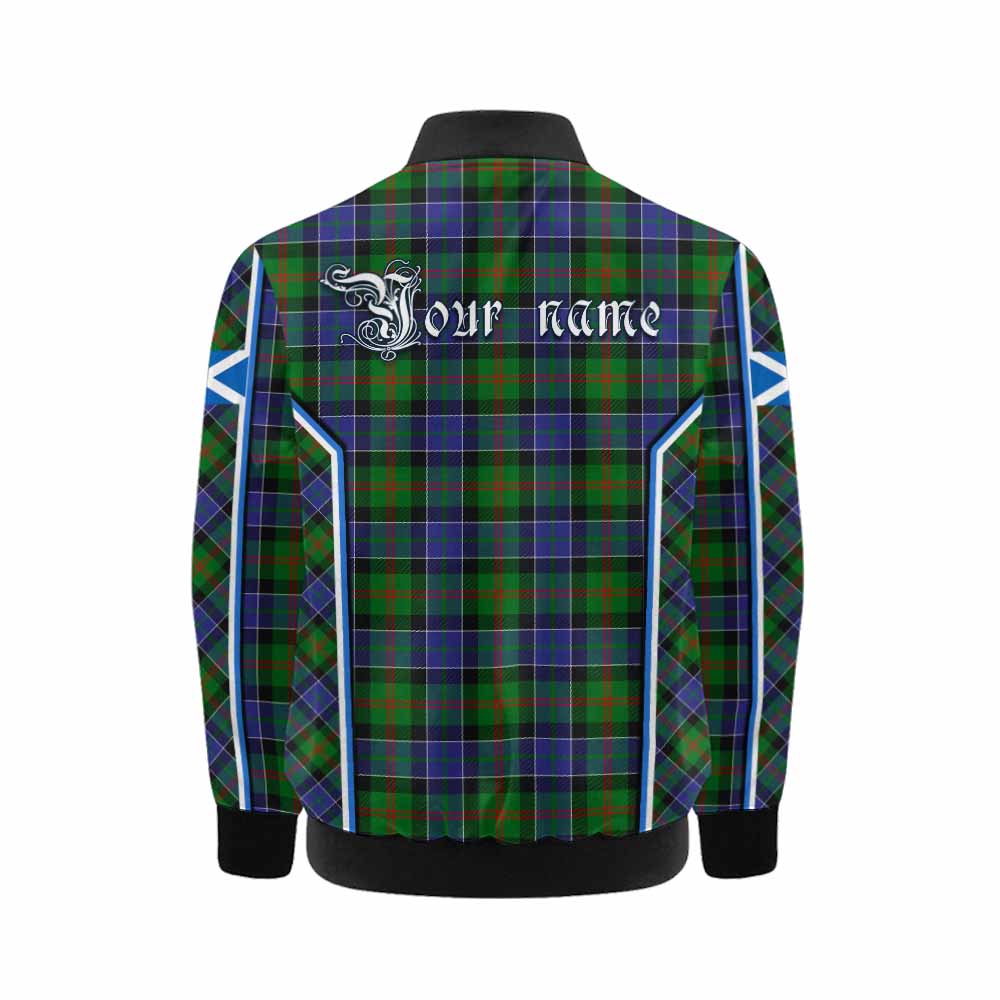 Paterson Tartan Crest Kid Bomber Jacket Scotland Coat of Arm Flag Style - Tartan Vibes Clothing