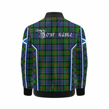 Paterson Tartan Crest Kid Bomber Jacket Scotland Coat of Arm Flag Style