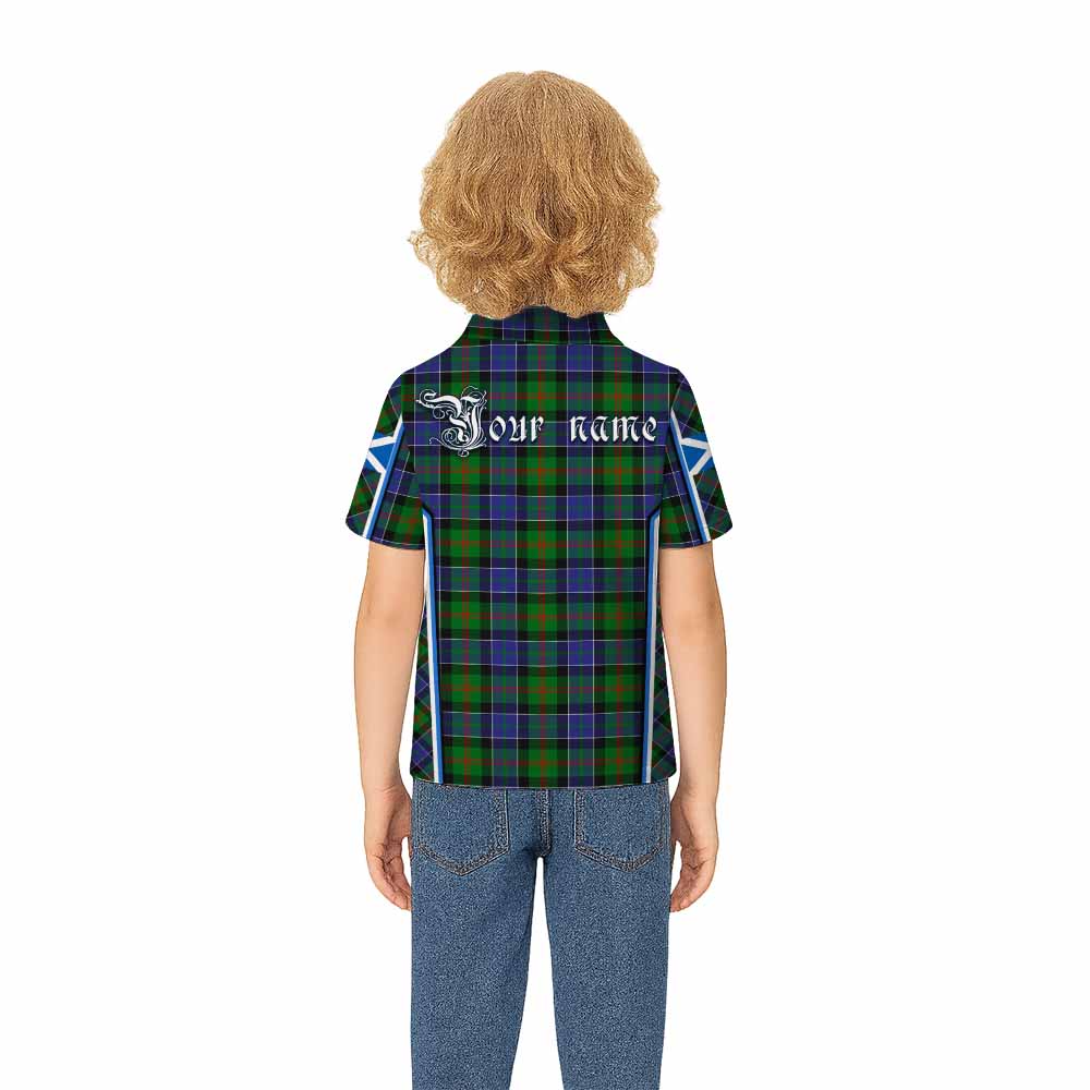 Paterson Tartan Crest Kid Polo Shirt Scotland Coat of Arm Flag Style - Tartan Vibes Clothing