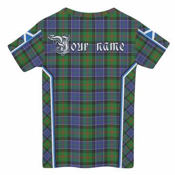 Paterson Tartan Crest Kid T-shirt Scotland Coat of Arm Flag Style
