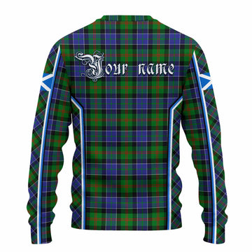 Paterson Tartan Crest Knitted Sweater Scotland Coat of Arm Flag Style - Tartan Vibes Clothing