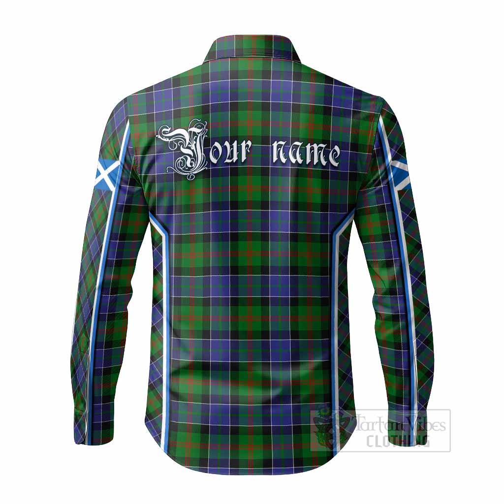 Paterson Tartan Crest Long Sleeve Button Shirts Scotland Coat of Arm Flag Style - Tartan Vibes Clothing