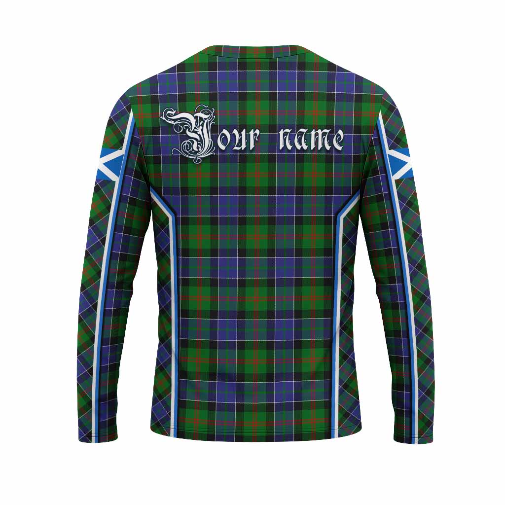 Paterson Tartan Crest Long Sleeve T-Shirt Scotland Coat of Arm Flag Style - Tartan Vibes Clothing