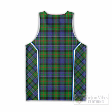 Paterson Tartan Crest Men Tank Top Scotland Coat of Arm Flag Style