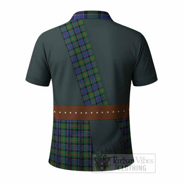 Paterson Tartan Crest Polo Shirt Kilt Costume Style