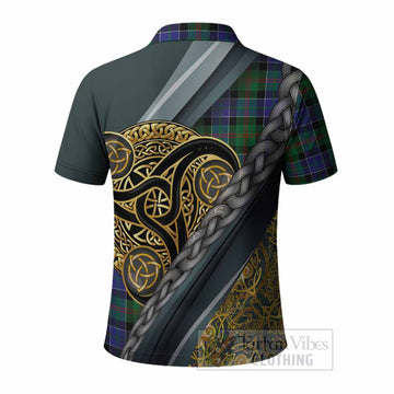 Paterson Tartan Crest Polo Shirt Scottish Triskele Celtic