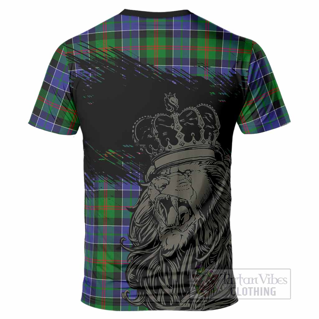 Paterson Tartan Crest T-Shirt Crowned Lion Heritage Style
