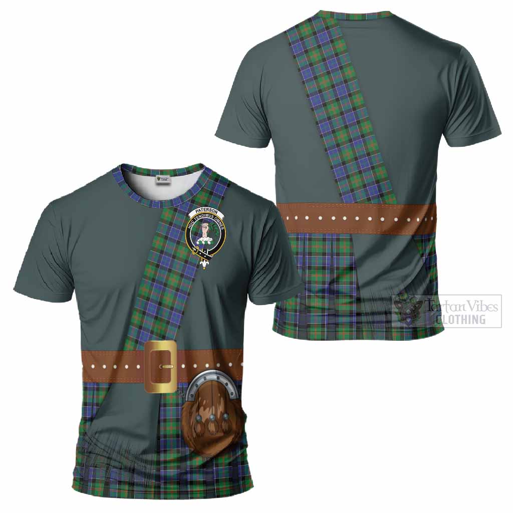 Paterson Tartan Crest T-Shirt Kilt Costume Style