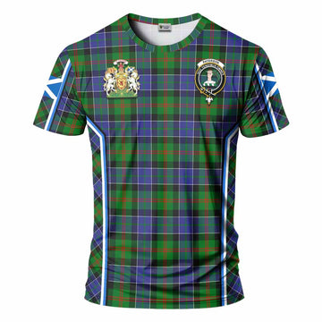 Paterson Tartan Crest T-shirt Scotland Coat of Arm Flag Style - Tartan Vibes Clothing