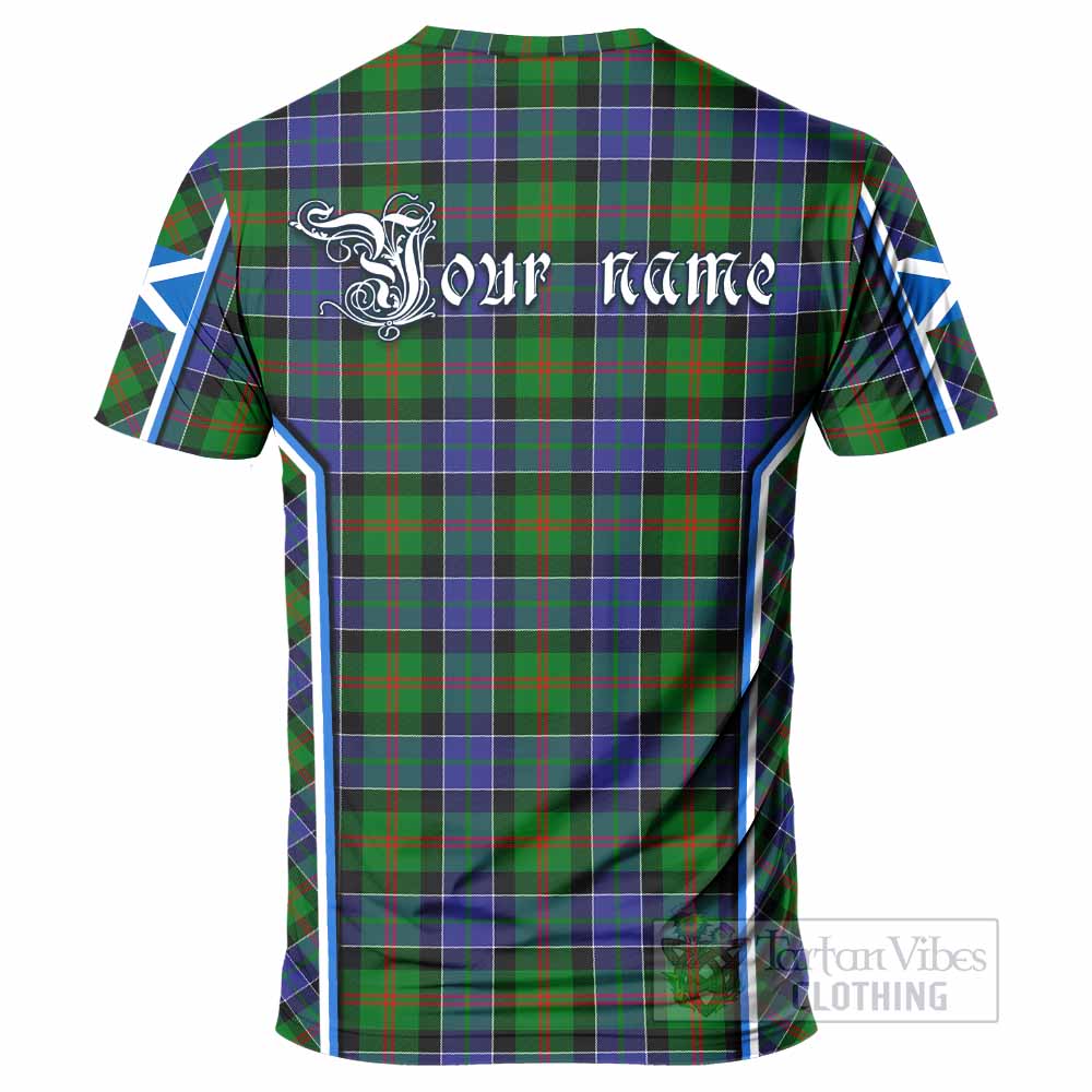 Paterson Tartan Crest T-shirt Scotland Coat of Arm Flag Style - Tartan Vibes Clothing