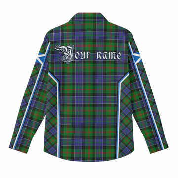 Paterson Tartan Crest Women Casual Shirt Scotland Coat of Arm Flag Style - Tartan Vibes Clothing