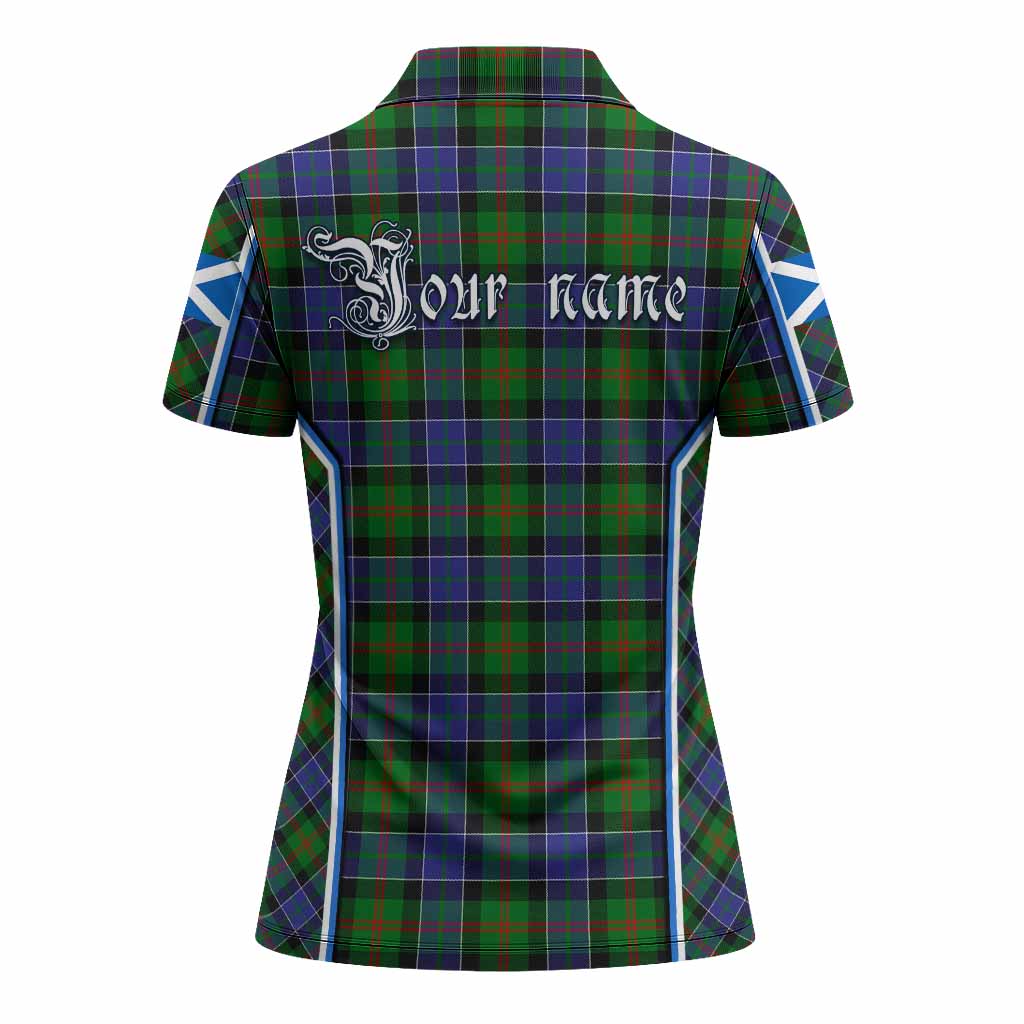 Paterson Tartan Crest Women's Polo Shirt Scotland Coat of Arm Flag Style - Tartan Vibes Clothing