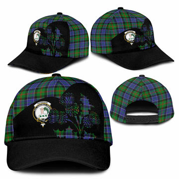 Paterson Tartan Family Crest Classic Cap Scotland Thistle Floral Flag Style