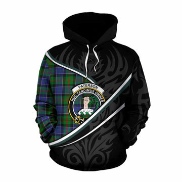 Paterson Tartan Family Crest Cotton Hoodie Celtic Scottish Thistle Floral - Tartan Vibes Clothing