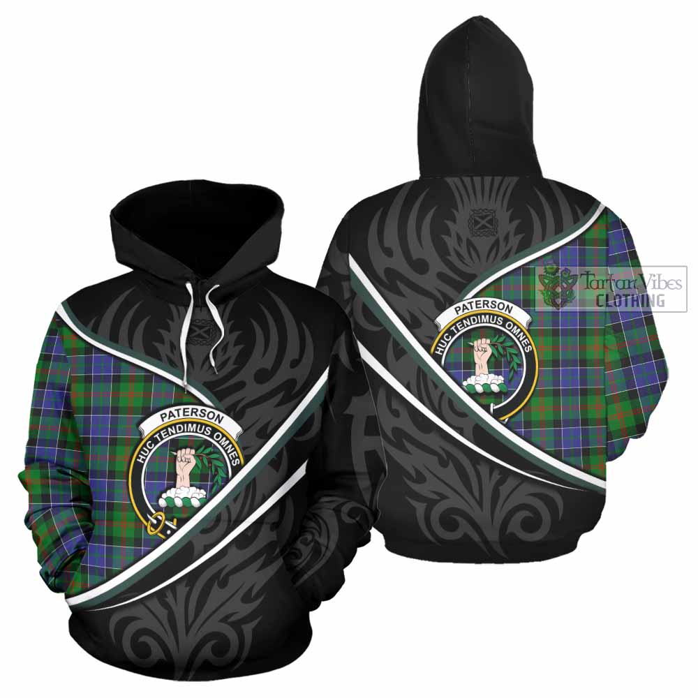 Paterson Tartan Family Crest Hoodie Celtic Scottish Thistle Floral - Tartan Vibes Clothing