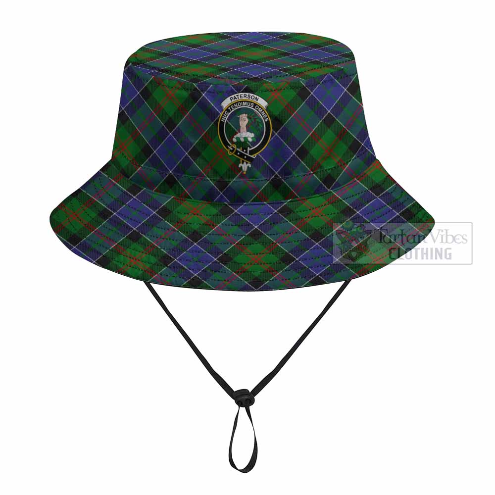 Paterson Tartan Fishing Hat with Family Crest