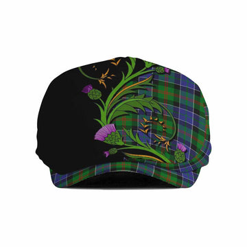 Paterson Tartan Flat Cap, Jeff Cap Scottish Thistle Pride Heritage Art