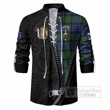 Paterson Tartan Ghillie Shirt New Zealand Pattern Unique Zipper Stylized