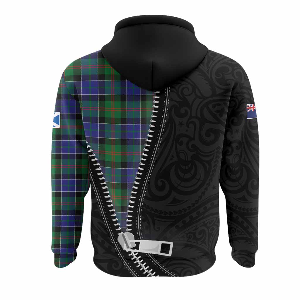 Paterson Tartan Hoodie New Zealand Pattern Unique Zipper Stylized