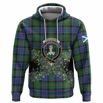 Paterson Tartan Hoodie Thistle Scottish Spirit