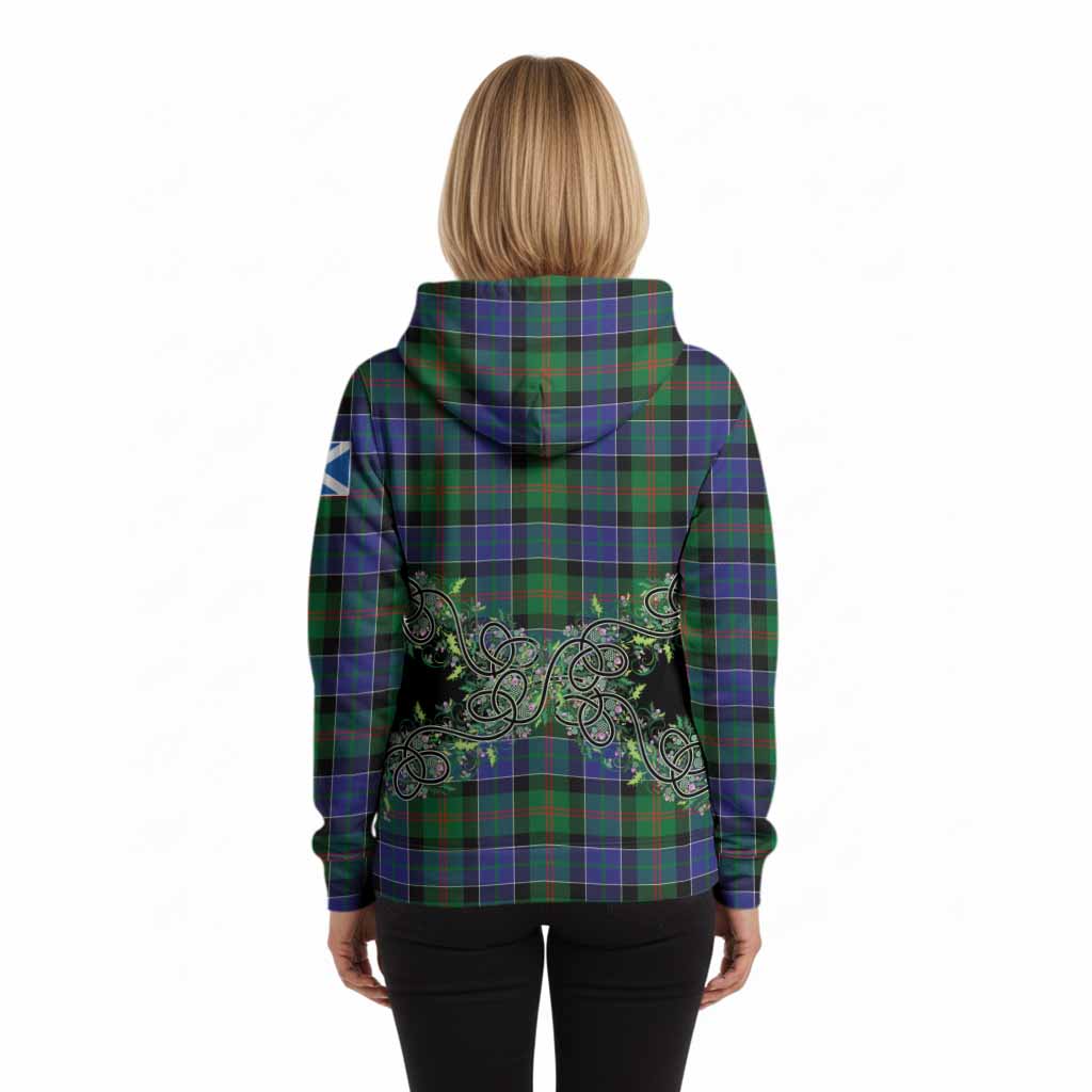 Paterson Tartan Hoodie Thistle Scottish Spirit