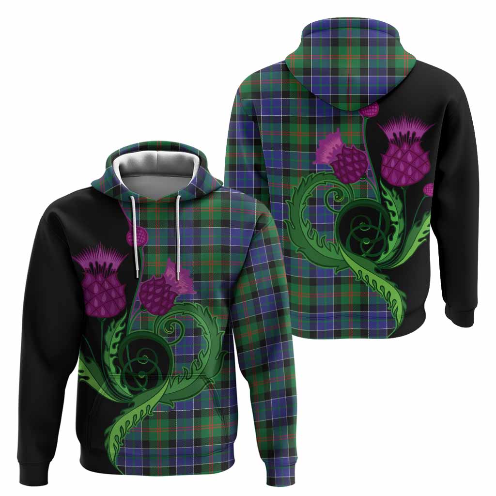 Paterson Tartan Hoodie Traditional Scottish Thistle