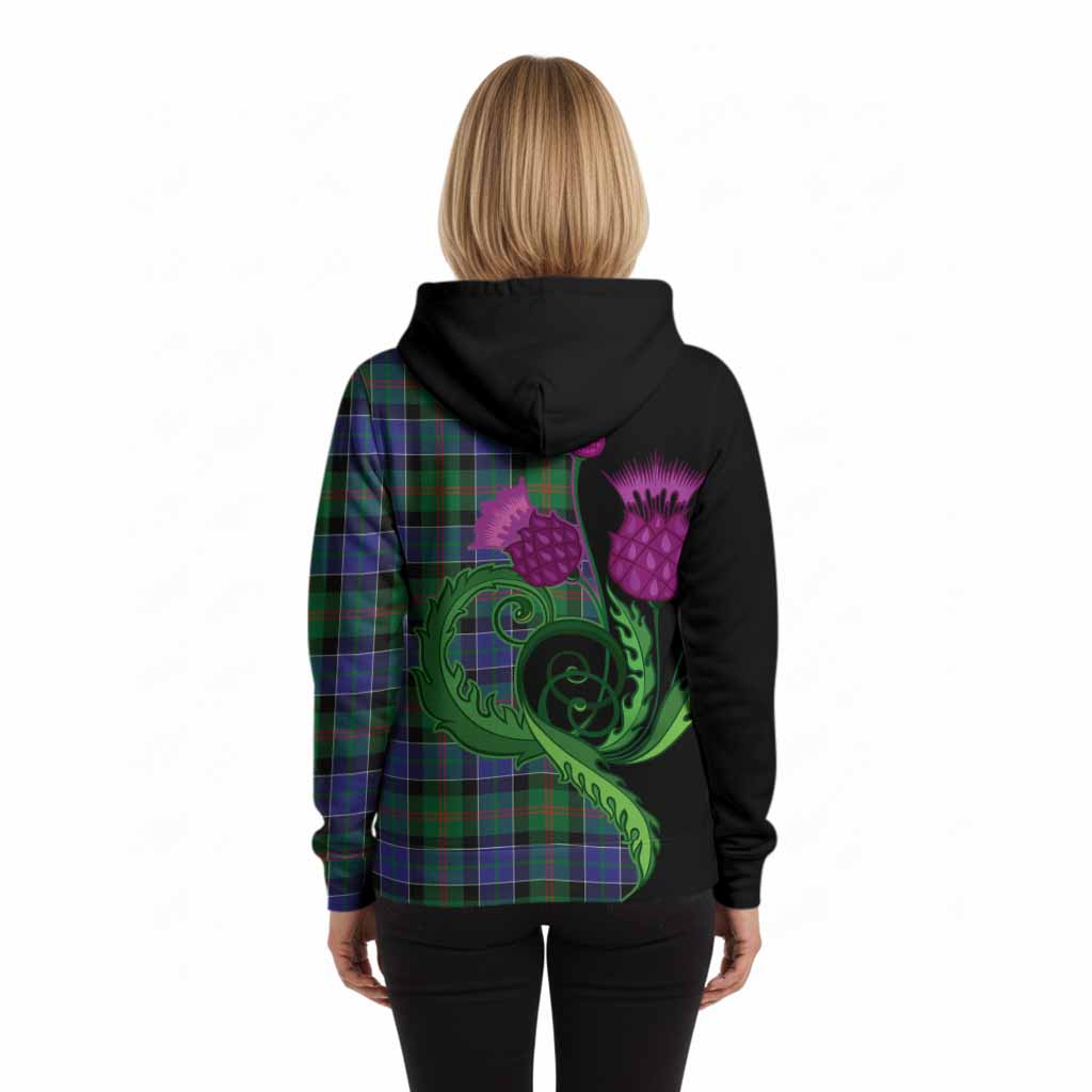 Paterson Tartan Hoodie Traditional Scottish Thistle