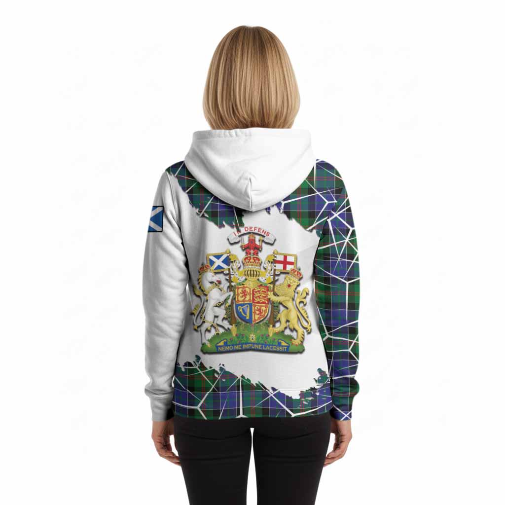 Paterson Tartan Hoodie with Family Crest and Lion Rampant Grunge Style