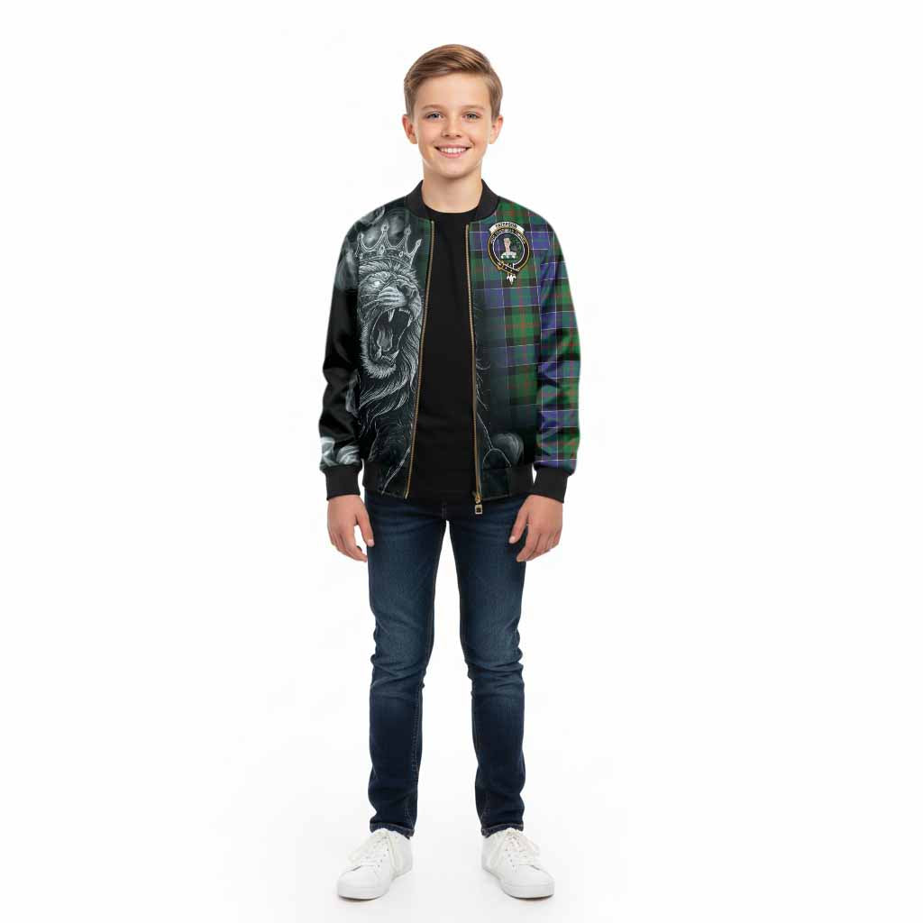 Paterson Tartan Kid Bomber Jacket Roaring Lion Heritage
