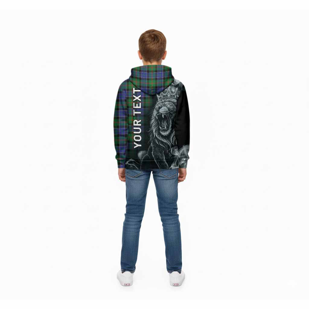Paterson Tartan Kid Hoodie Roaring Lion Heritage
