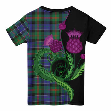 Paterson Tartan Kid T-shirt Traditional Scottish Thistle
