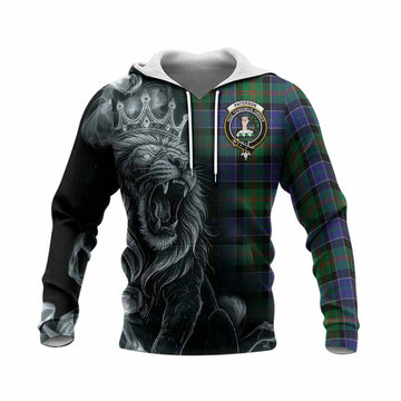 Paterson Tartan Knitted Hoodie Roaring Lion Heritage