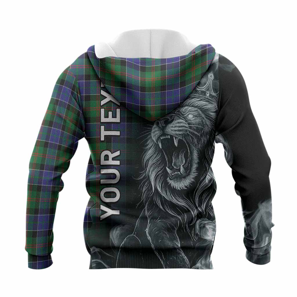 Paterson Tartan Knitted Hoodie Roaring Lion Heritage