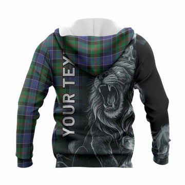 Paterson Tartan Knitted Hoodie Roaring Lion Heritage