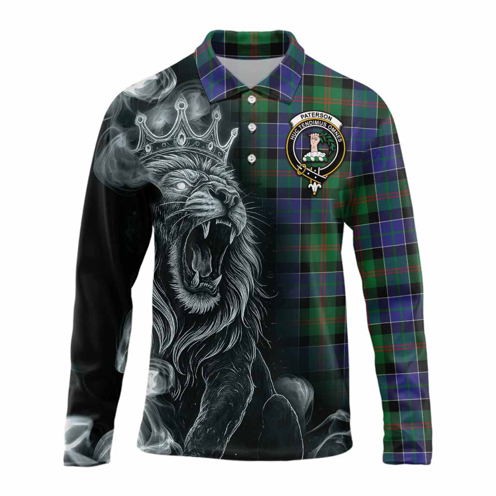 Paterson Tartan Long Sleeve Polo Shirt Roaring Lion Heritage
