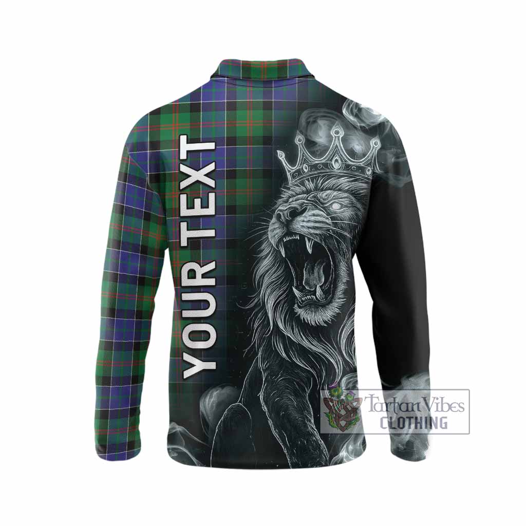Paterson Tartan Long Sleeve Polo Shirt Roaring Lion Heritage