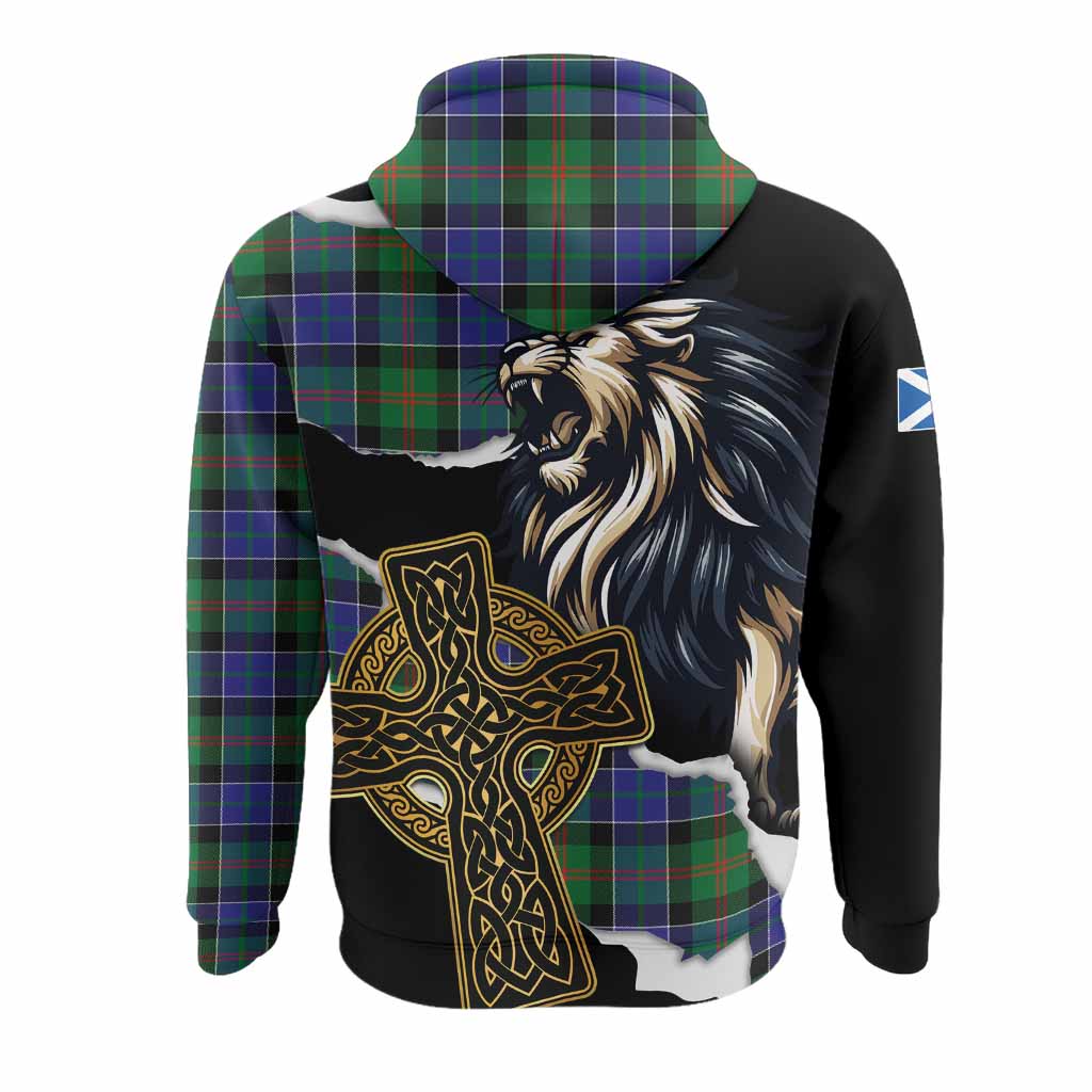Paterson Tartan Scottish Hoodie Lion Celtic Heritage