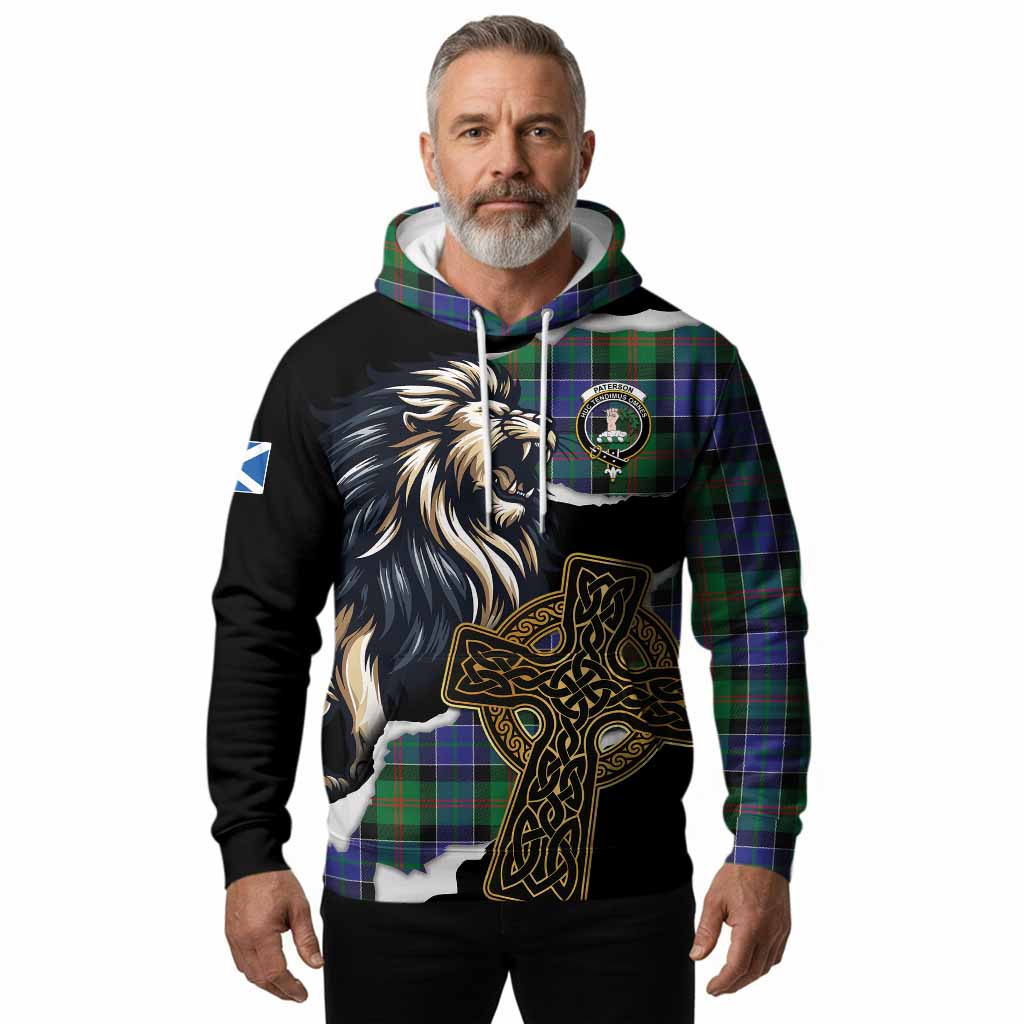 Paterson Tartan Scottish Hoodie Lion Celtic Heritage