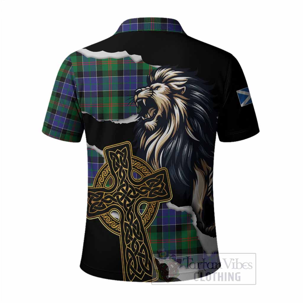 Paterson Tartan Scottish Polo Shirt Lion Celtic Heritage