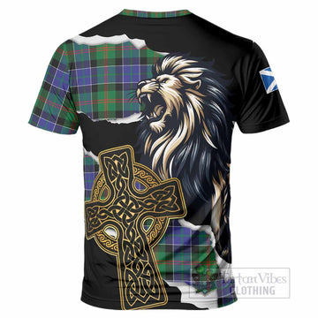 Paterson Tartan Scottish T-Shirt Lion Celtic Heritage