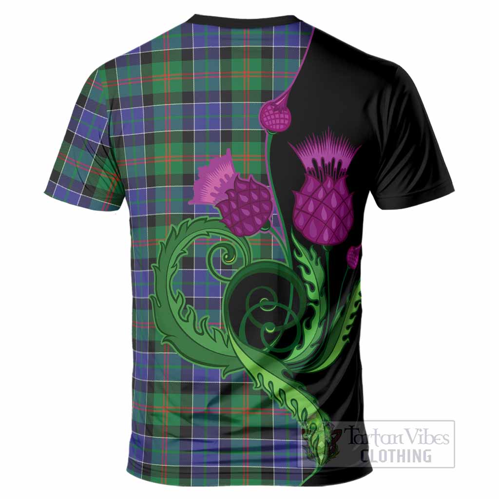 Paterson Tartan T-Shirt Traditional Scottish Thistle