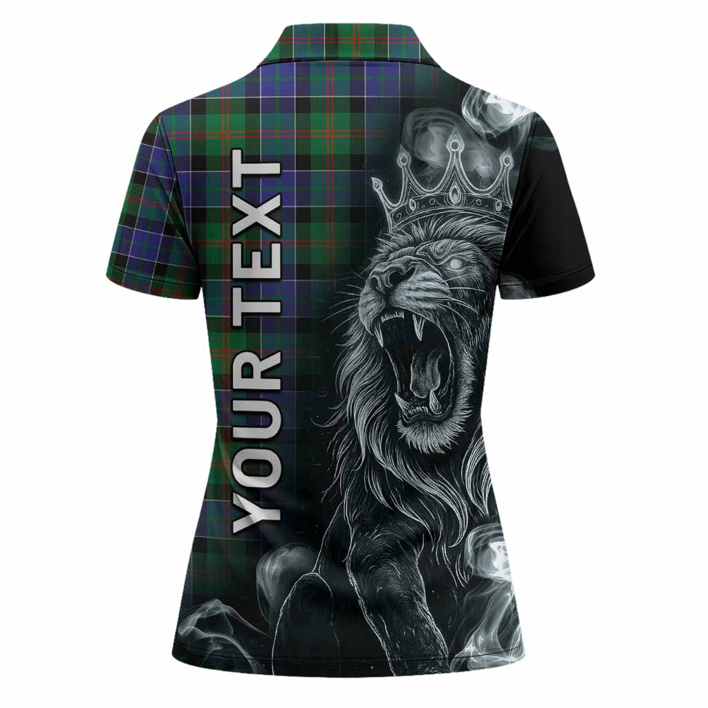 Paterson Tartan Women Polo Shirt Roaring Lion Heritage