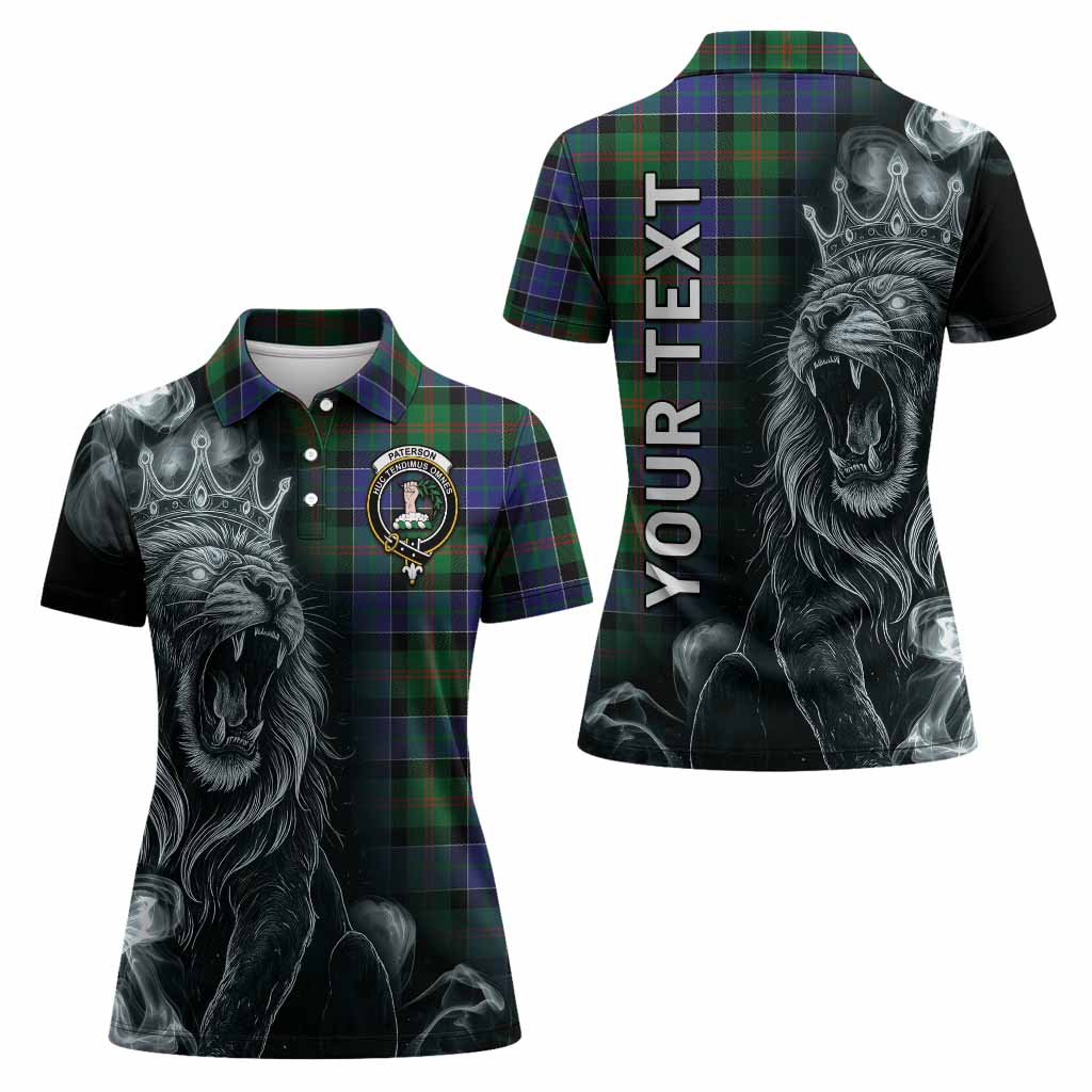 Paterson Tartan Women Polo Shirt Roaring Lion Heritage