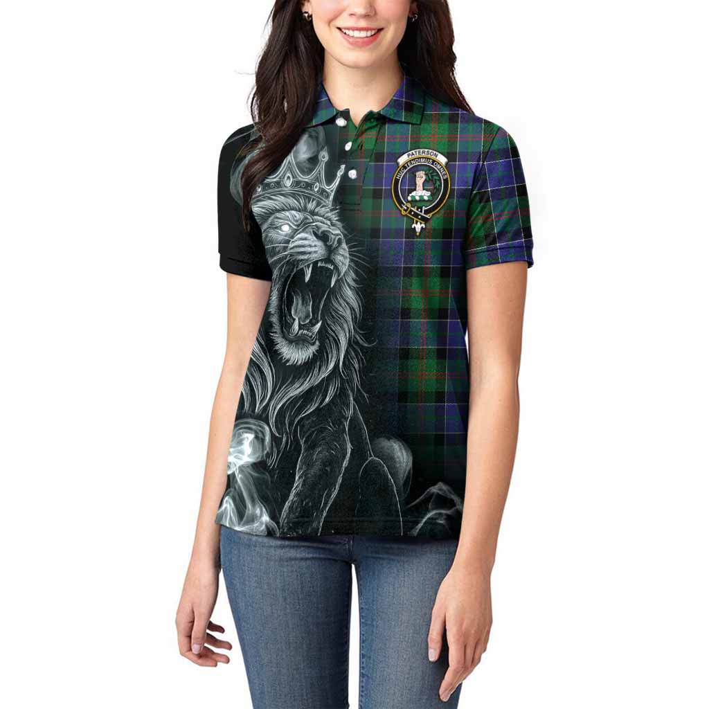Paterson Tartan Women Polo Shirt Roaring Lion Heritage