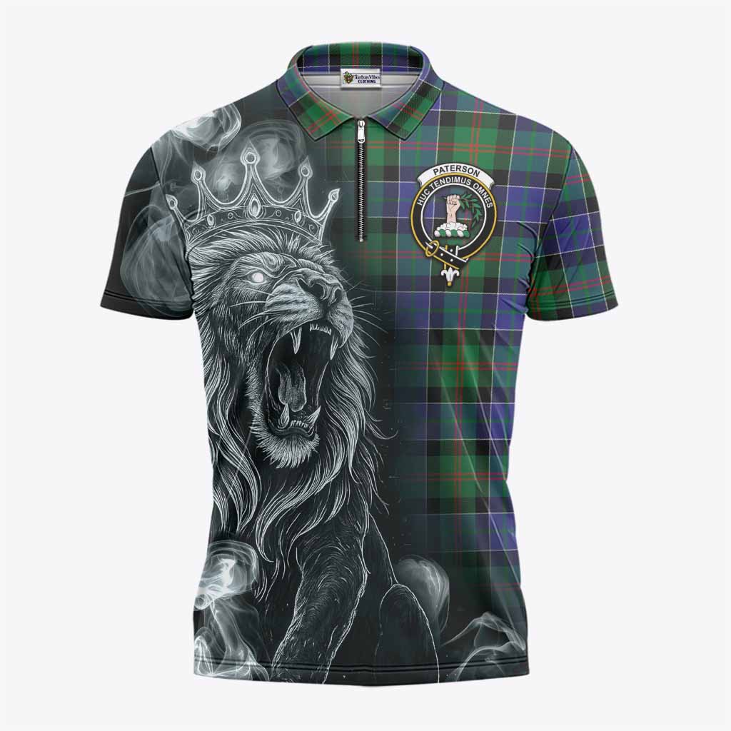 Paterson Tartan Zipper Polo Shirt Roaring Lion Heritage